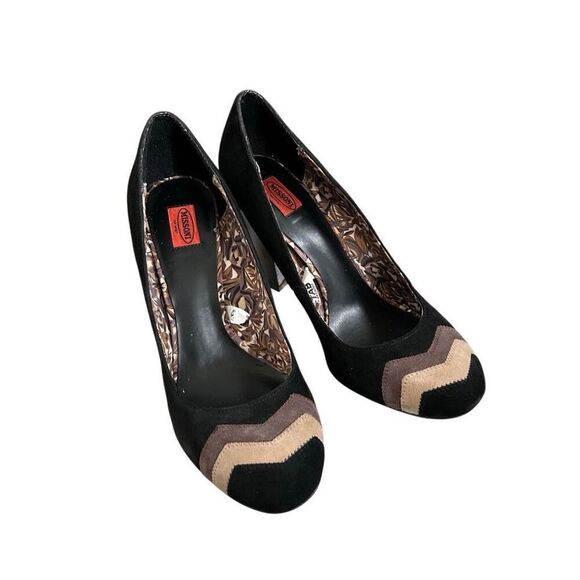 NEW MISSONI x Target Collab Women’s 8 1/2 Suede Chevron Pumps Shoes Heels - Picture 3 of 11